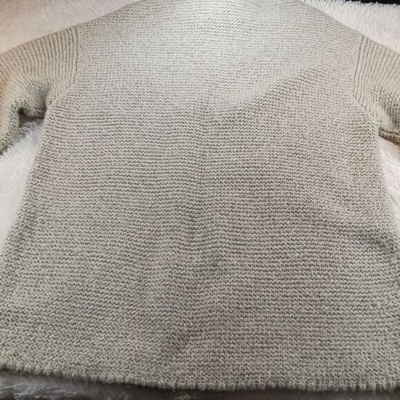 J.Jill Cable Knit Sweater Crewneck Long Sleeve Tunic Length Cotton Blend Large.. - Picture 10 of 10